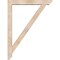 Ekena Millwork Traditional Slat Smooth Bracket w/ Offset Brace, Douglas Fir, 5 1/2"W x 36"D x 48"H BKT0604X36X48TRA06SDF - alternate 4